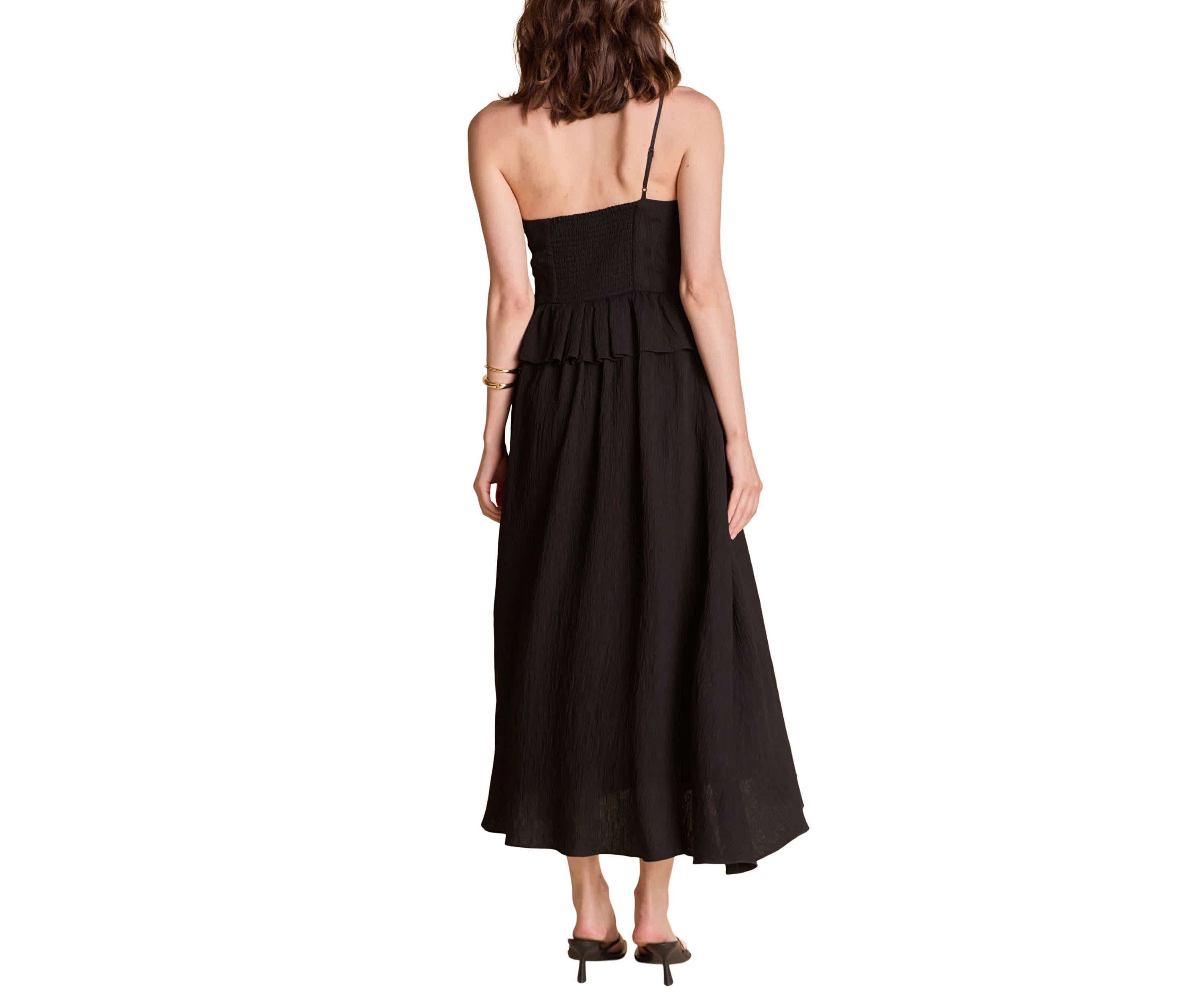 Ruffled Tube Top Dress