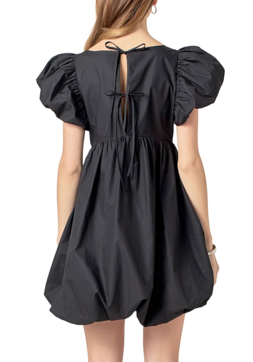 BUBBLE SCOOP NECK DRESS