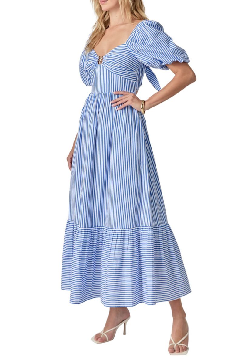 STARFISH STRIPED MIDI DRESS