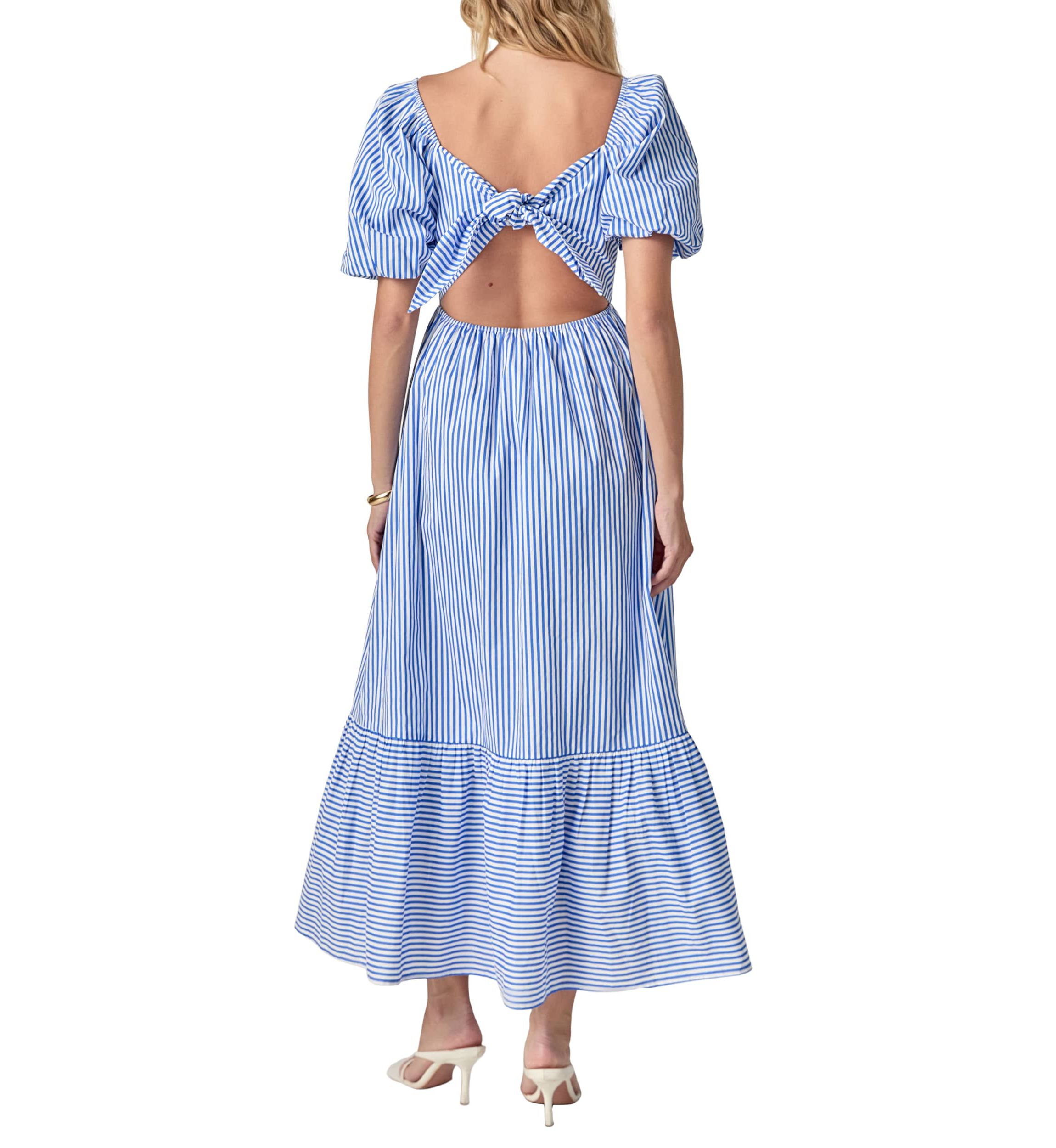 STARFISH STRIPED MIDI DRESS