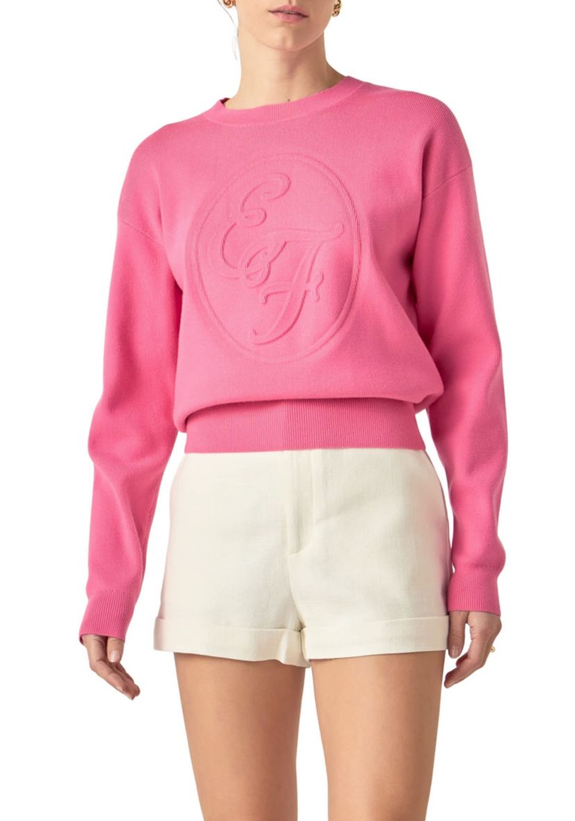 Embo Logo Knit Vest
