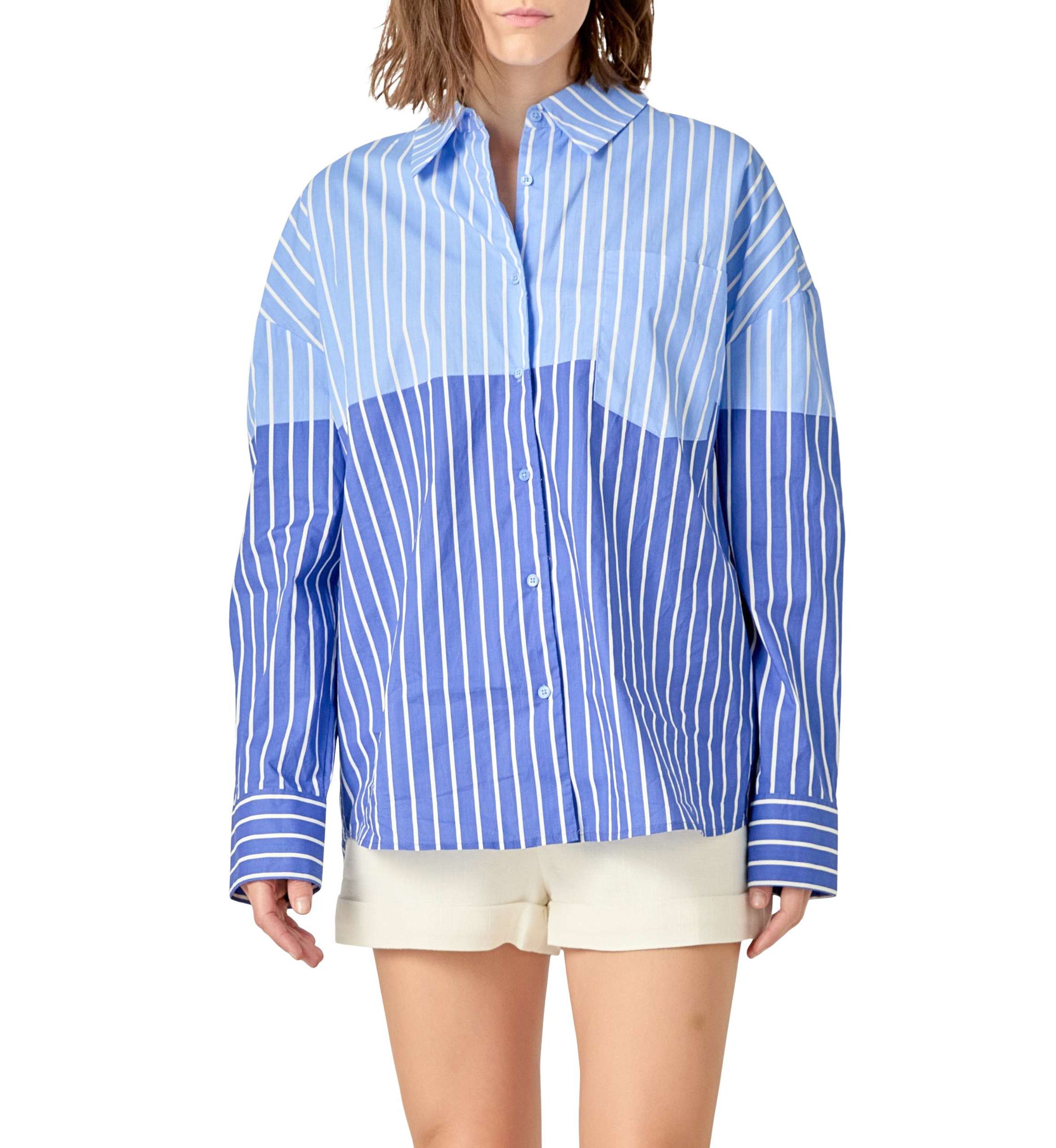 Colorblock Stripe Shirt
