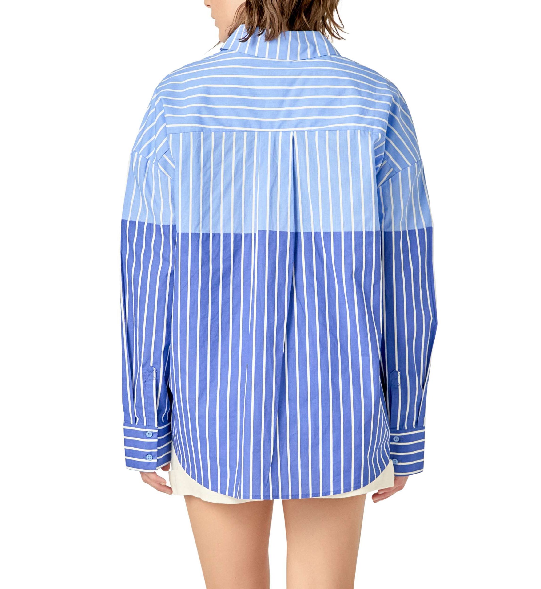 Colorblock Stripe Shirt