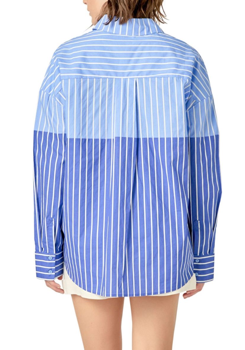 Colorblock Stripe Shirt