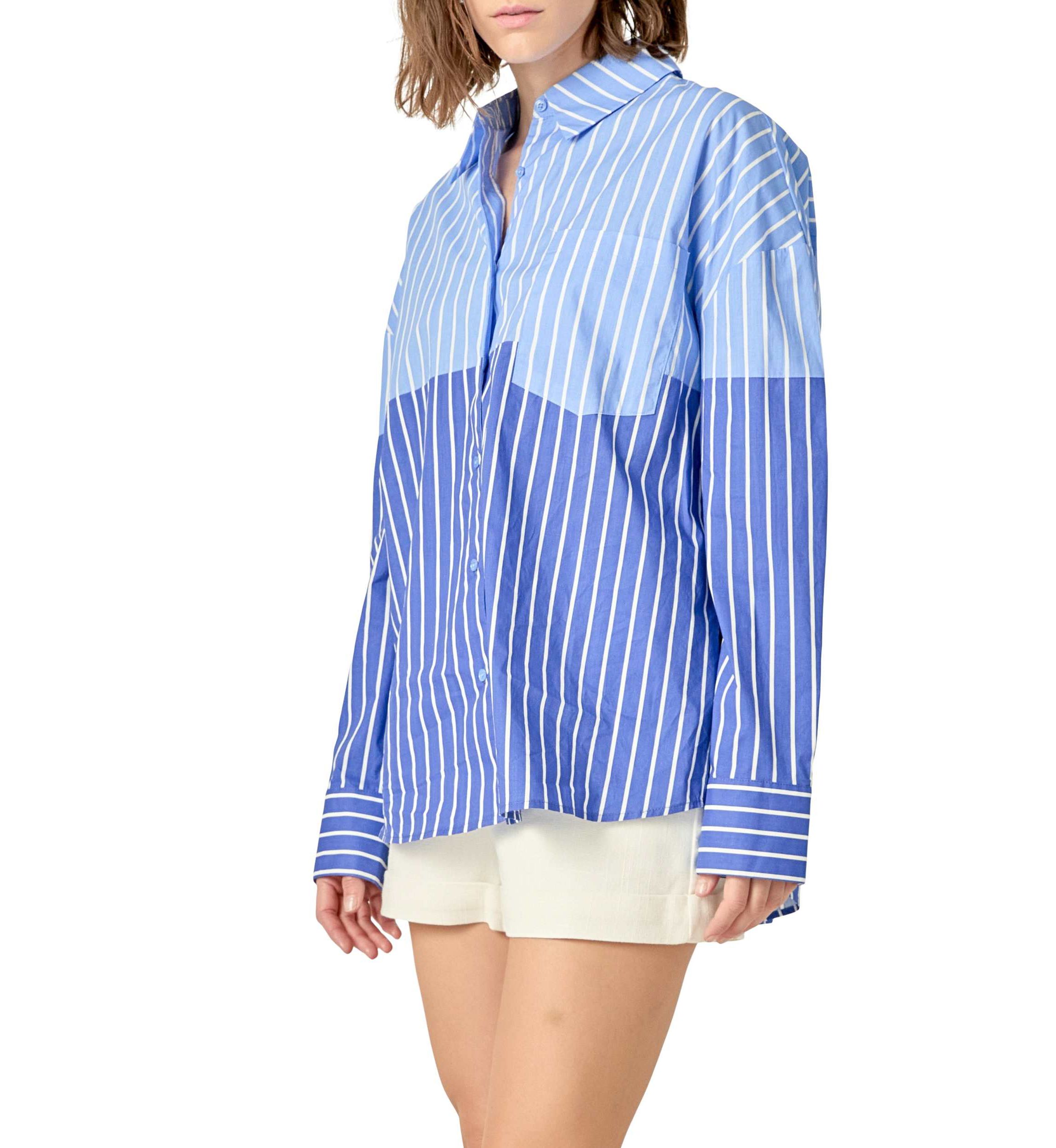 Colorblock Stripe Shirt
