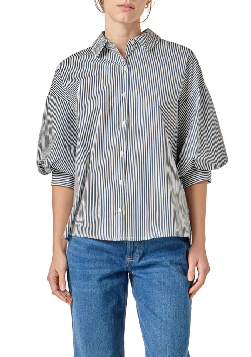 Striped Button Down Shirt