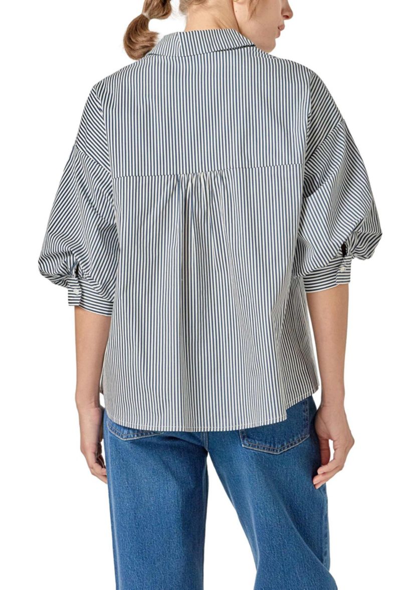 Striped Button Down Shirt