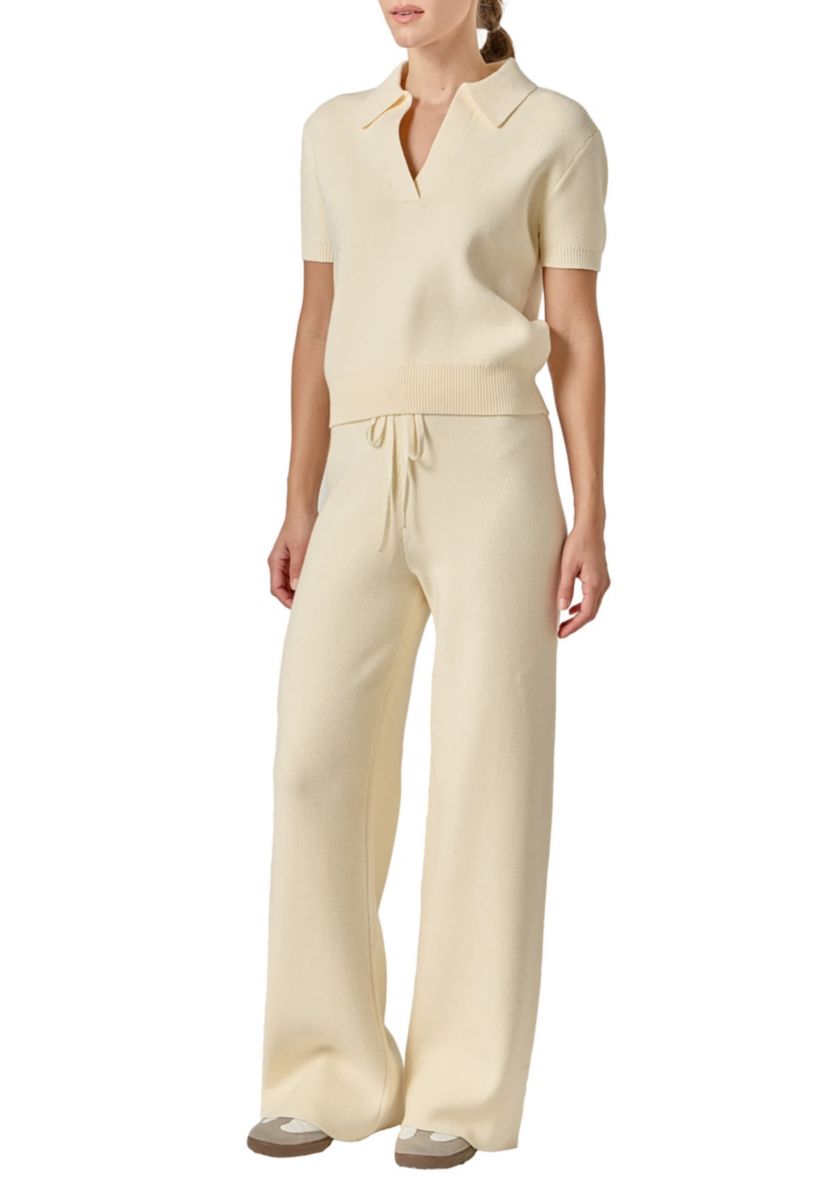 STRING KNIT PANTS