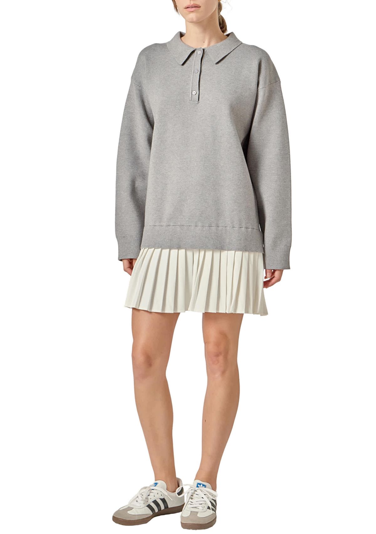 POLO MIXED MEDIA MINI DRESS
