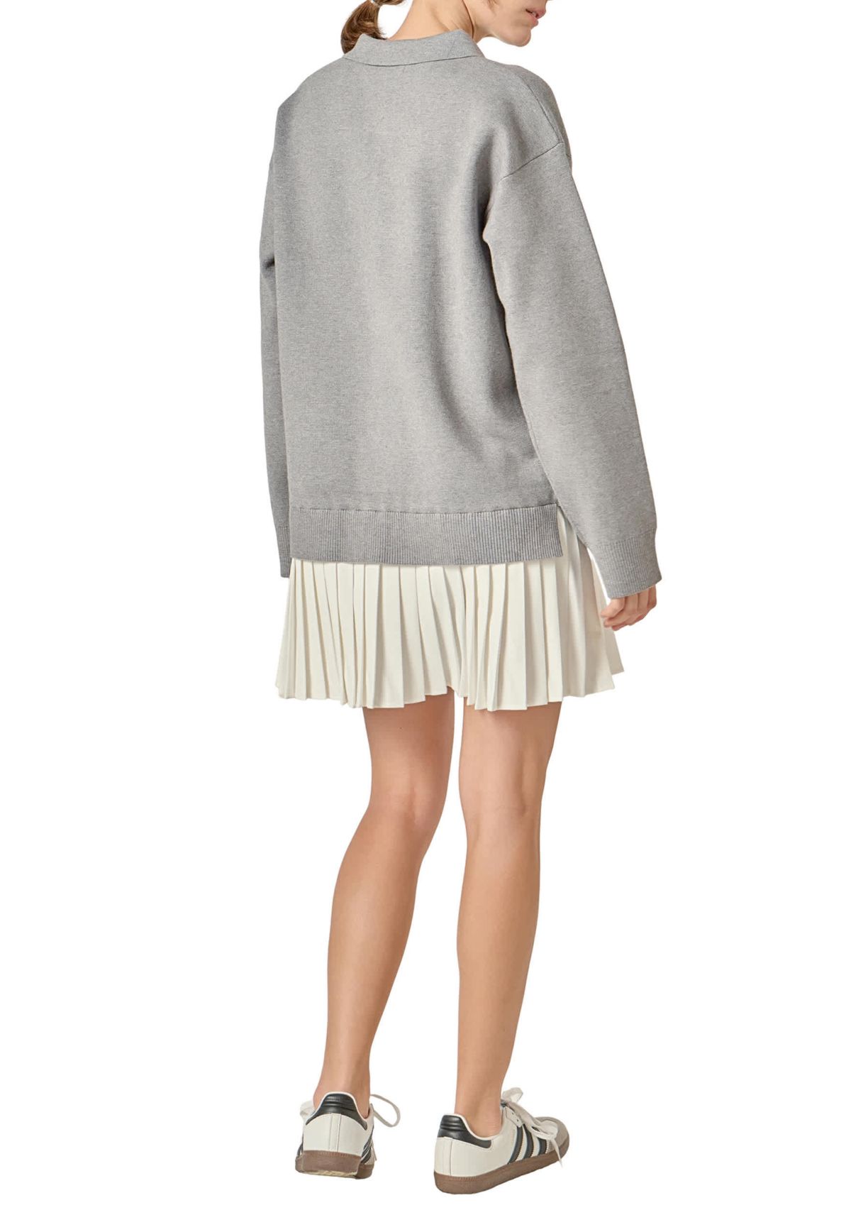 POLO MIXED MEDIA MINI DRESS