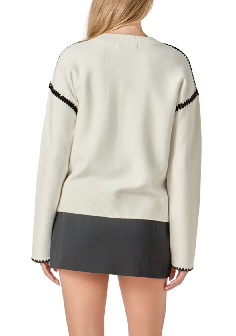 Embroidery Detailed Sweater