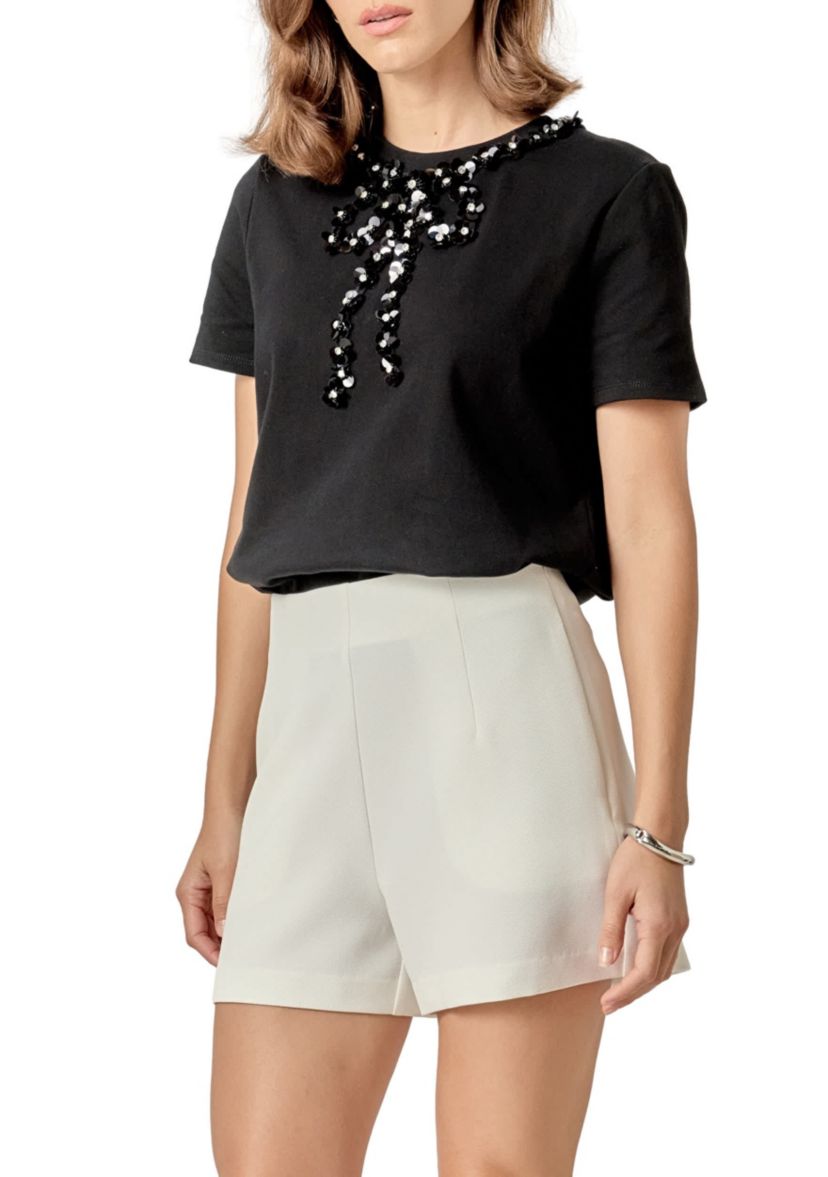 Bow Bead Detail Top