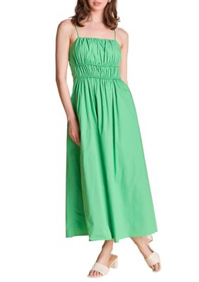 ENGLISH FACTORY Women's Sleeveless Maxi Dress, Green, Medium