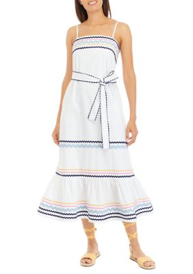 ENGLISH FACTORY Women's Poplin Maxi Dress
