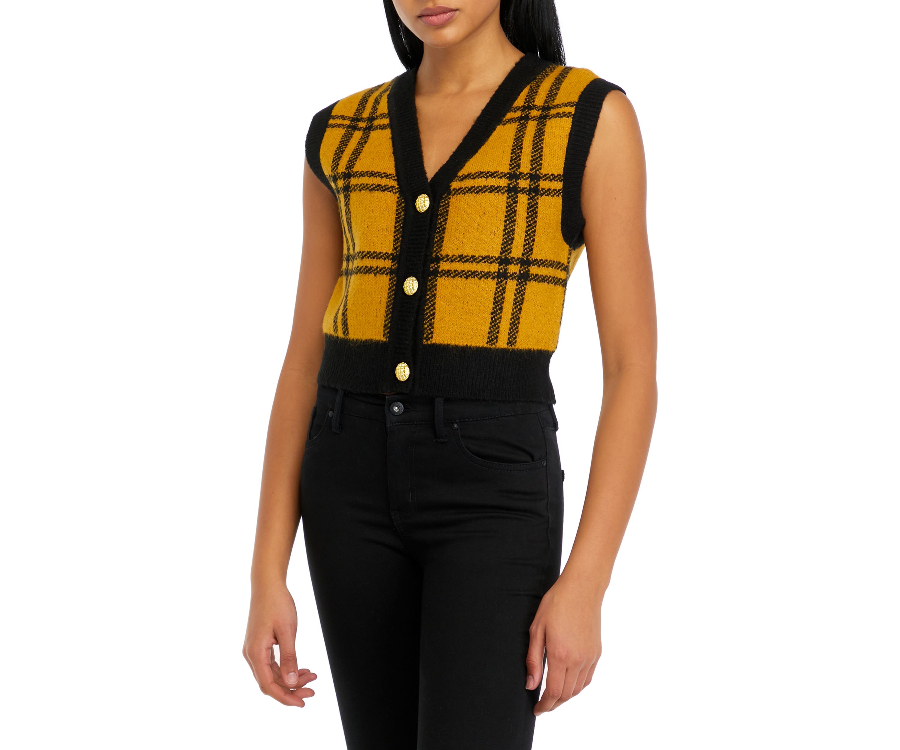ENGLISH FACTORY Women's Knit Vest with Buttons | Belk