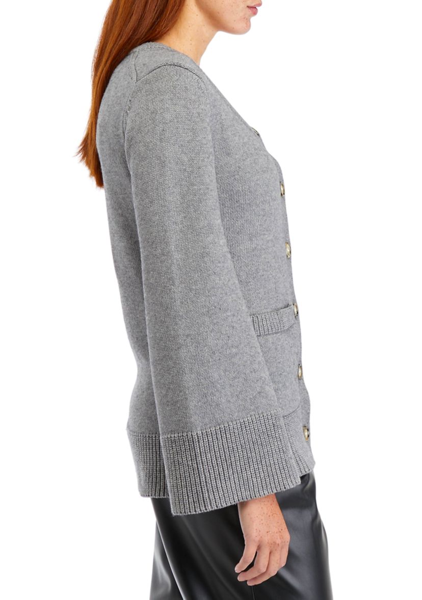 Womens Round Neck Cardigan