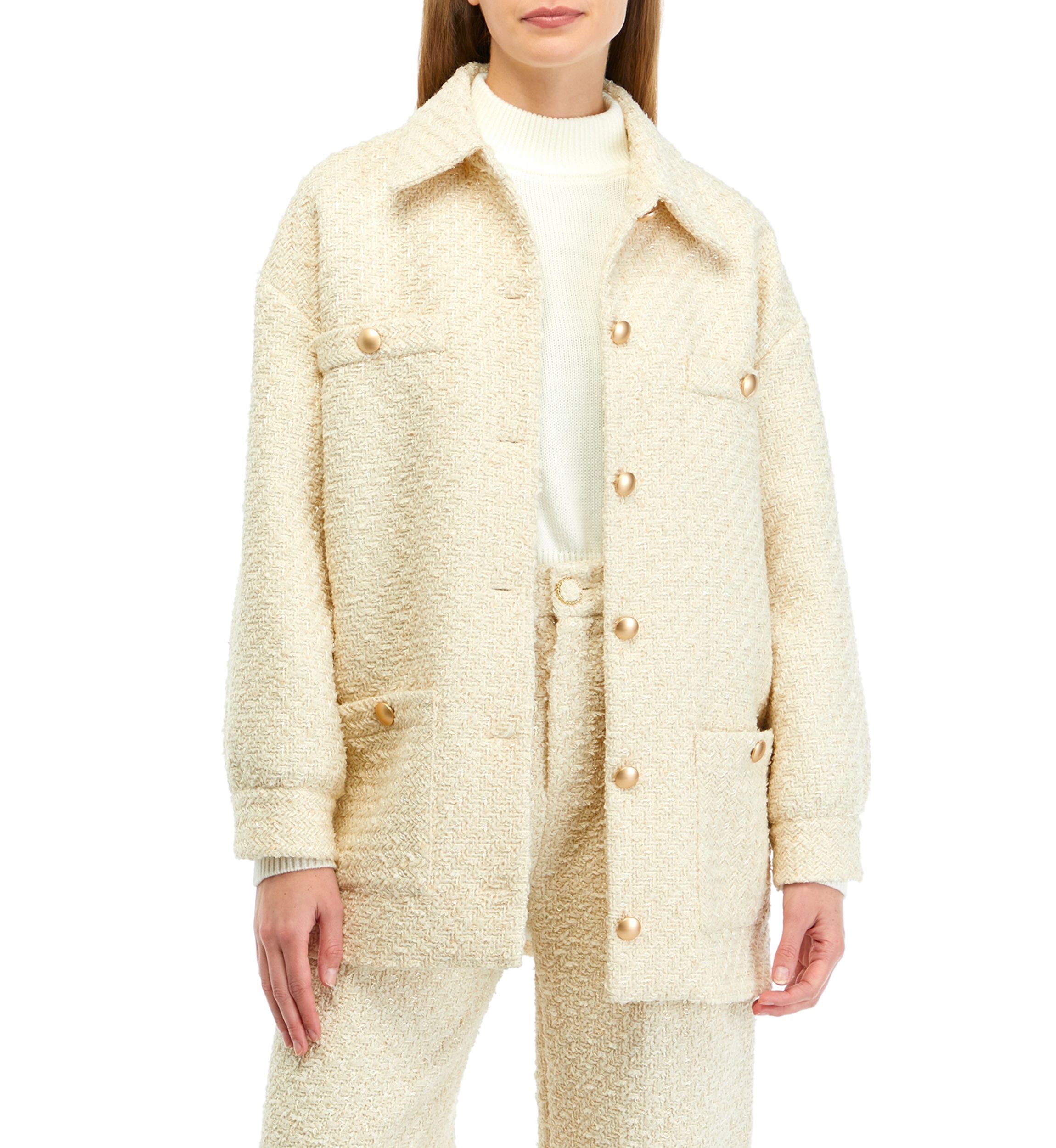 Tweed Shirt Jacket 