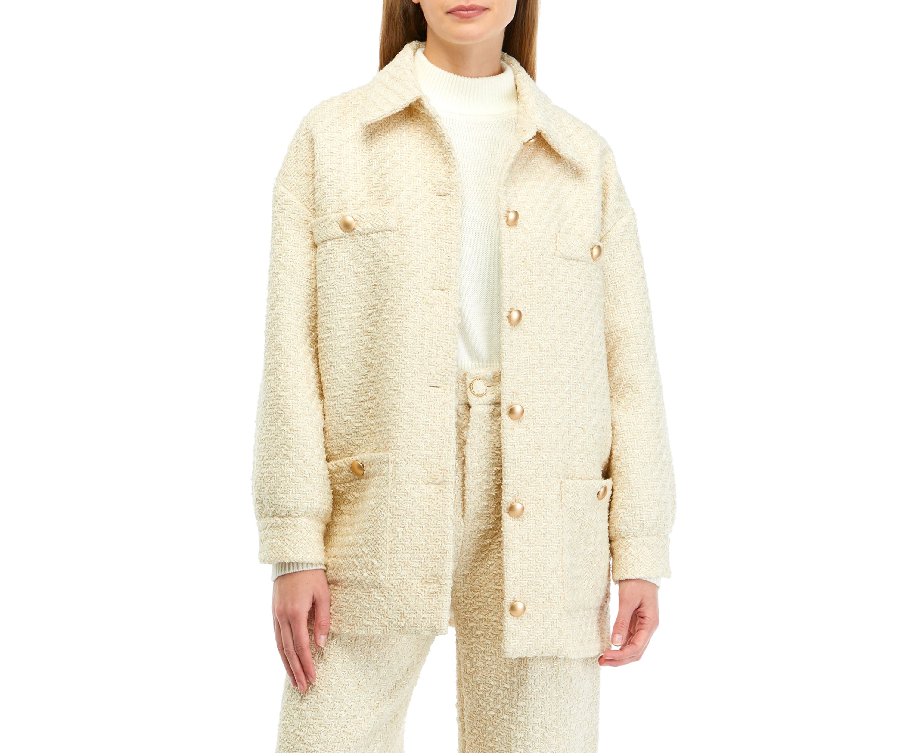 Tweed Shirt Jacket 