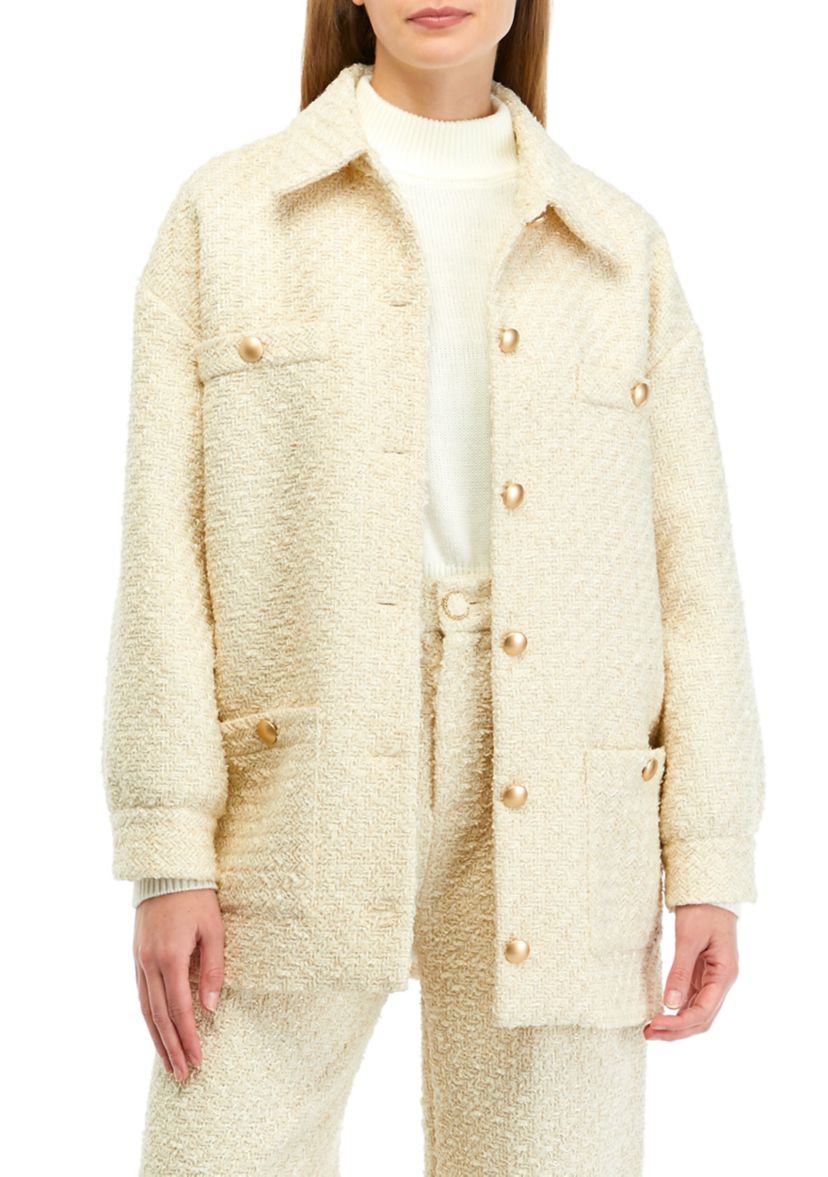 Tweed Shirt Jacket 