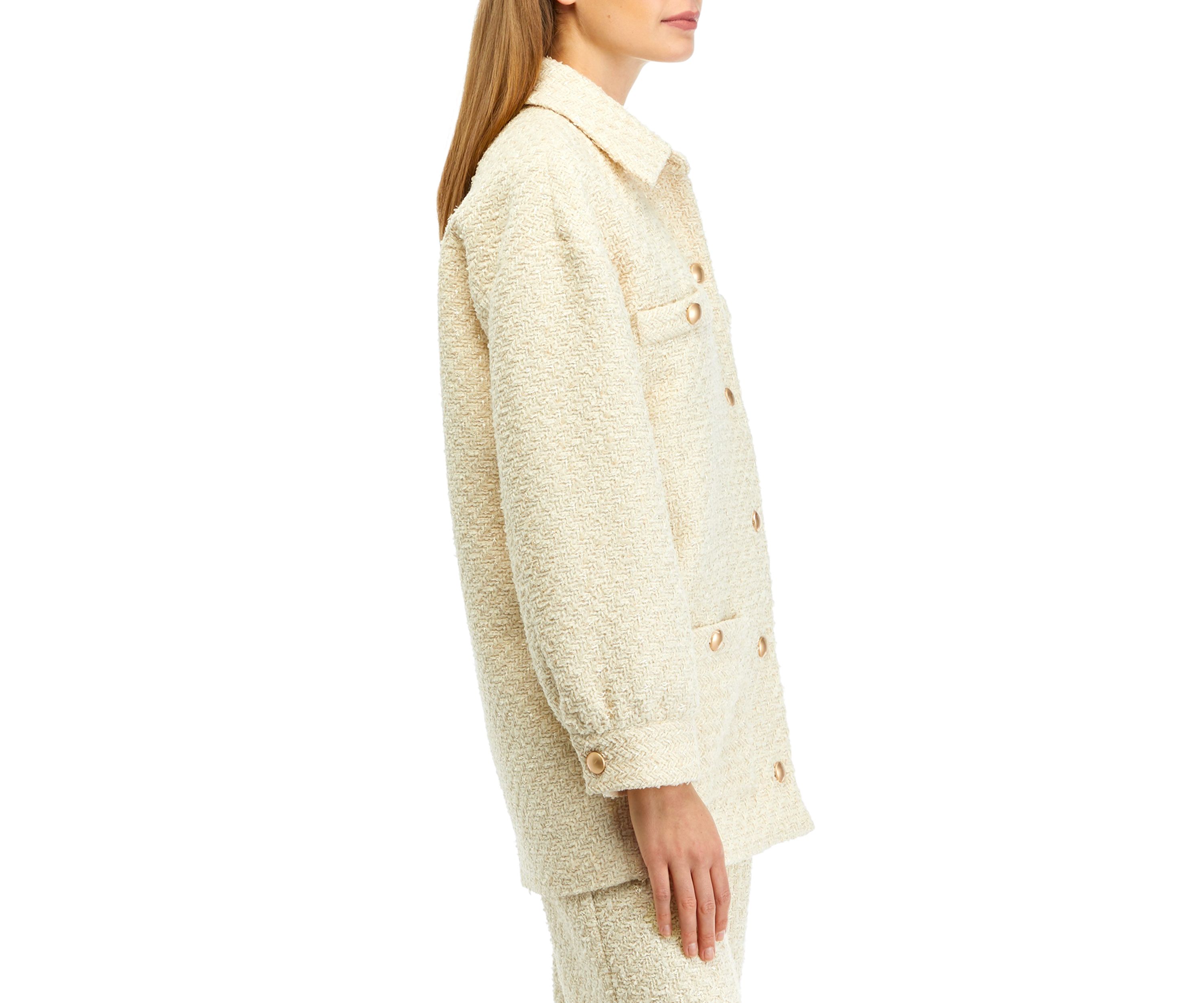 Tweed Shirt Jacket 