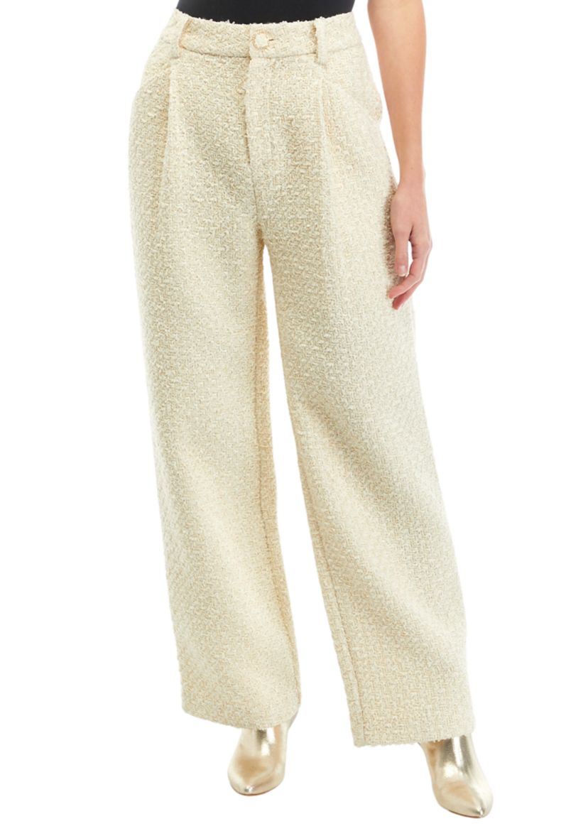 Womens Tweed Trouser Pants
