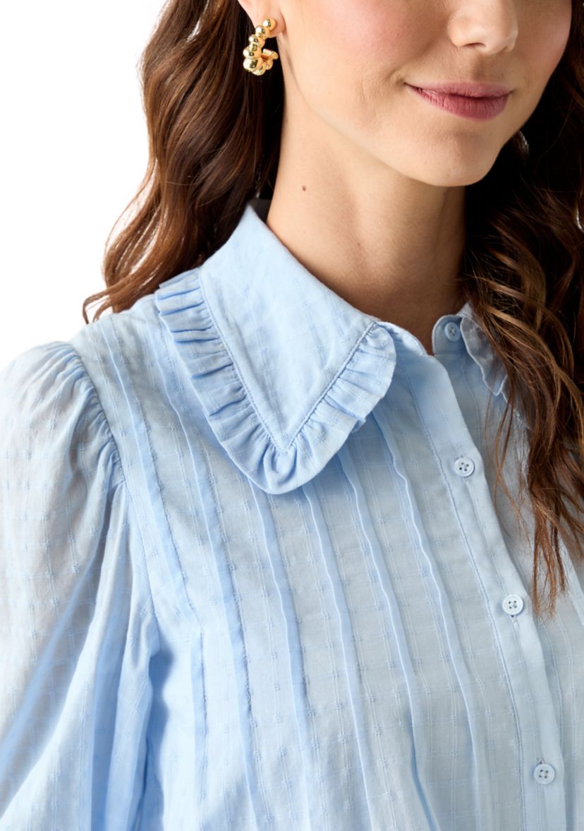 Ruffled Collar Blouse