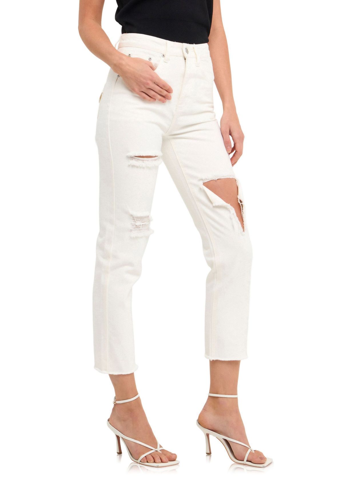 Destroyed Mom Jeans