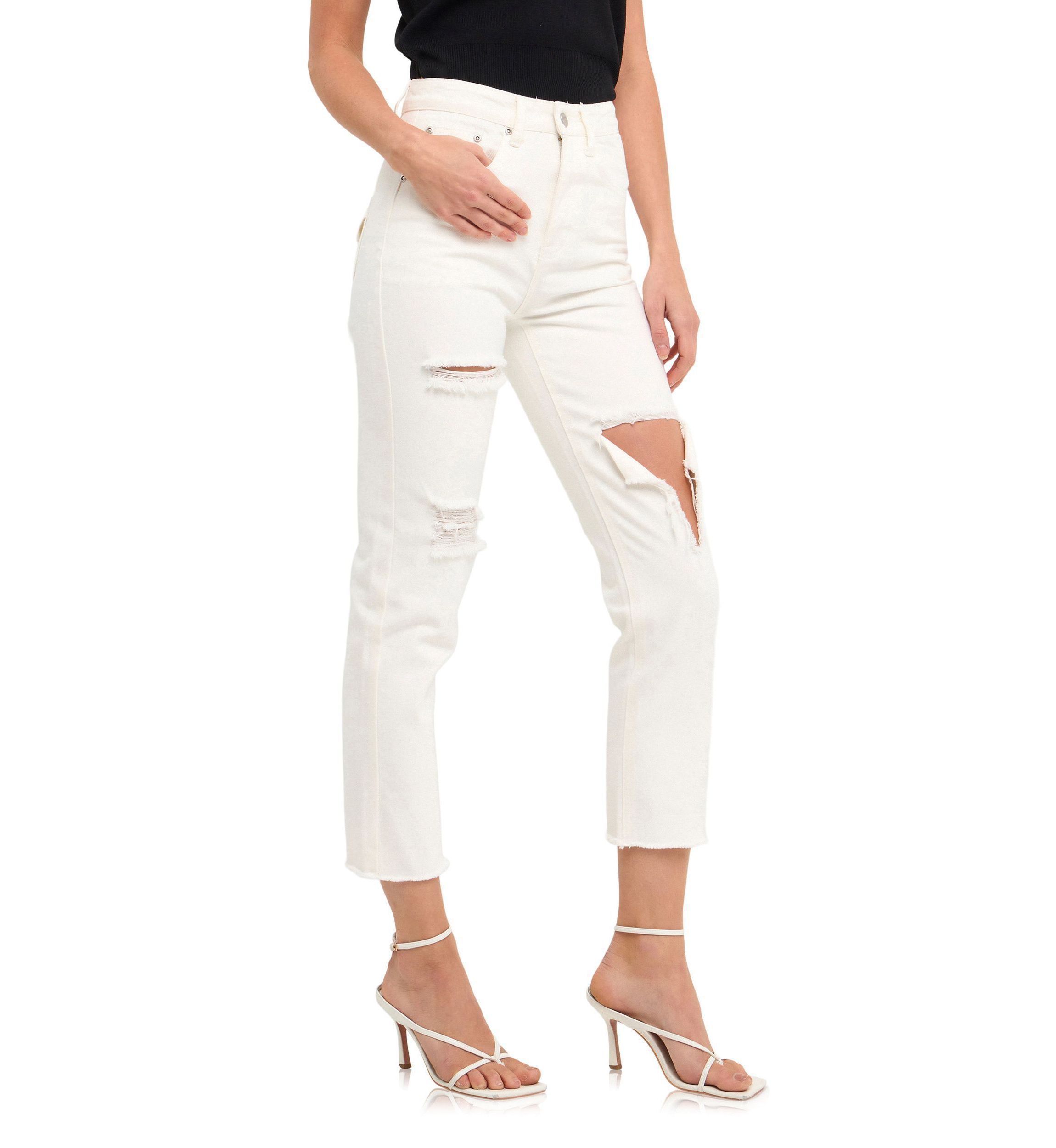 Destroyed Mom Jeans