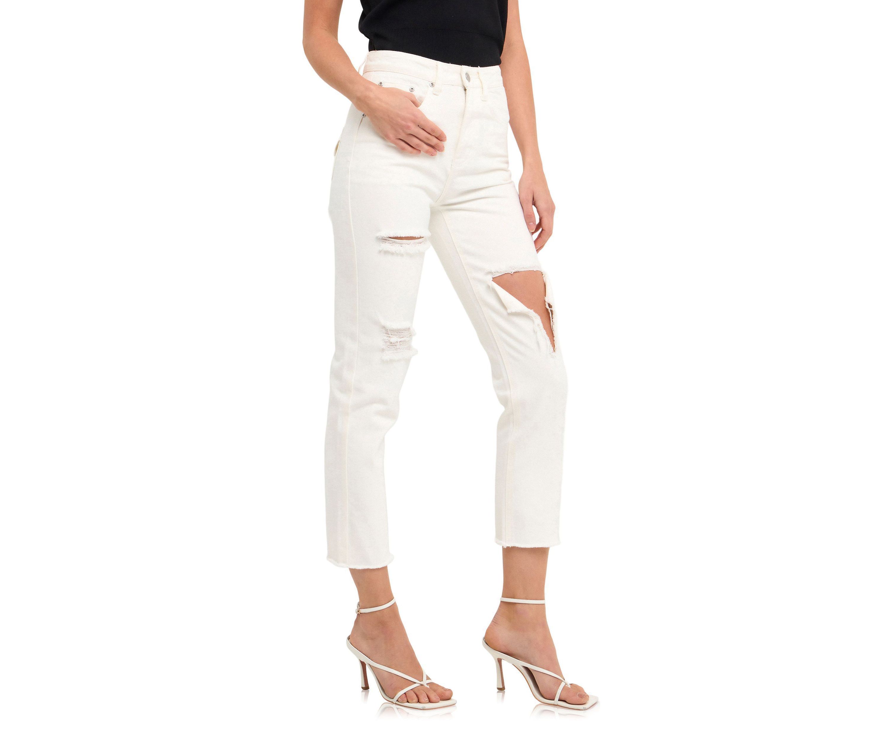 Destroyed Mom Jeans