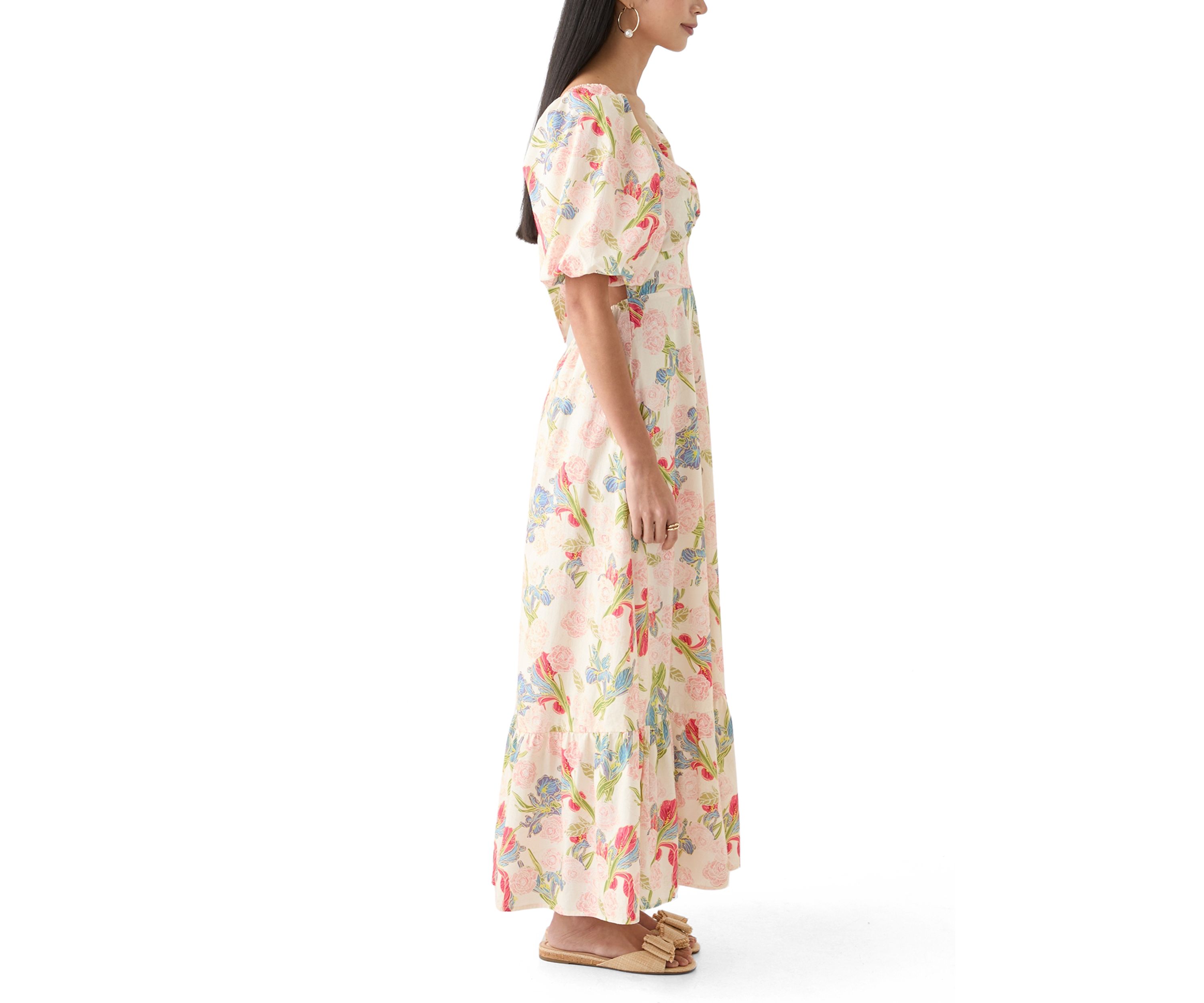 Floral Print Maxi Dress