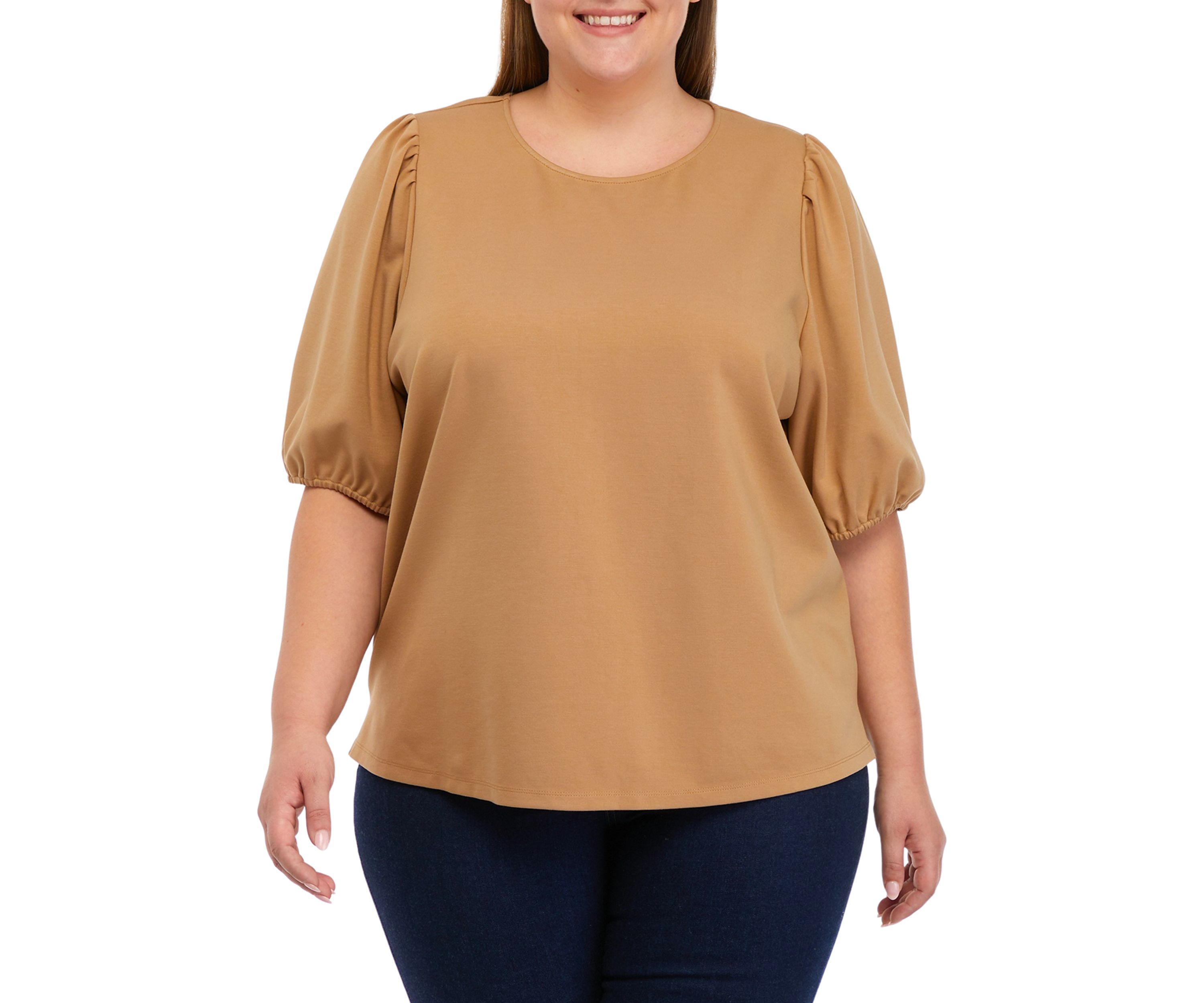 Plus Size Puff Sleeve Top