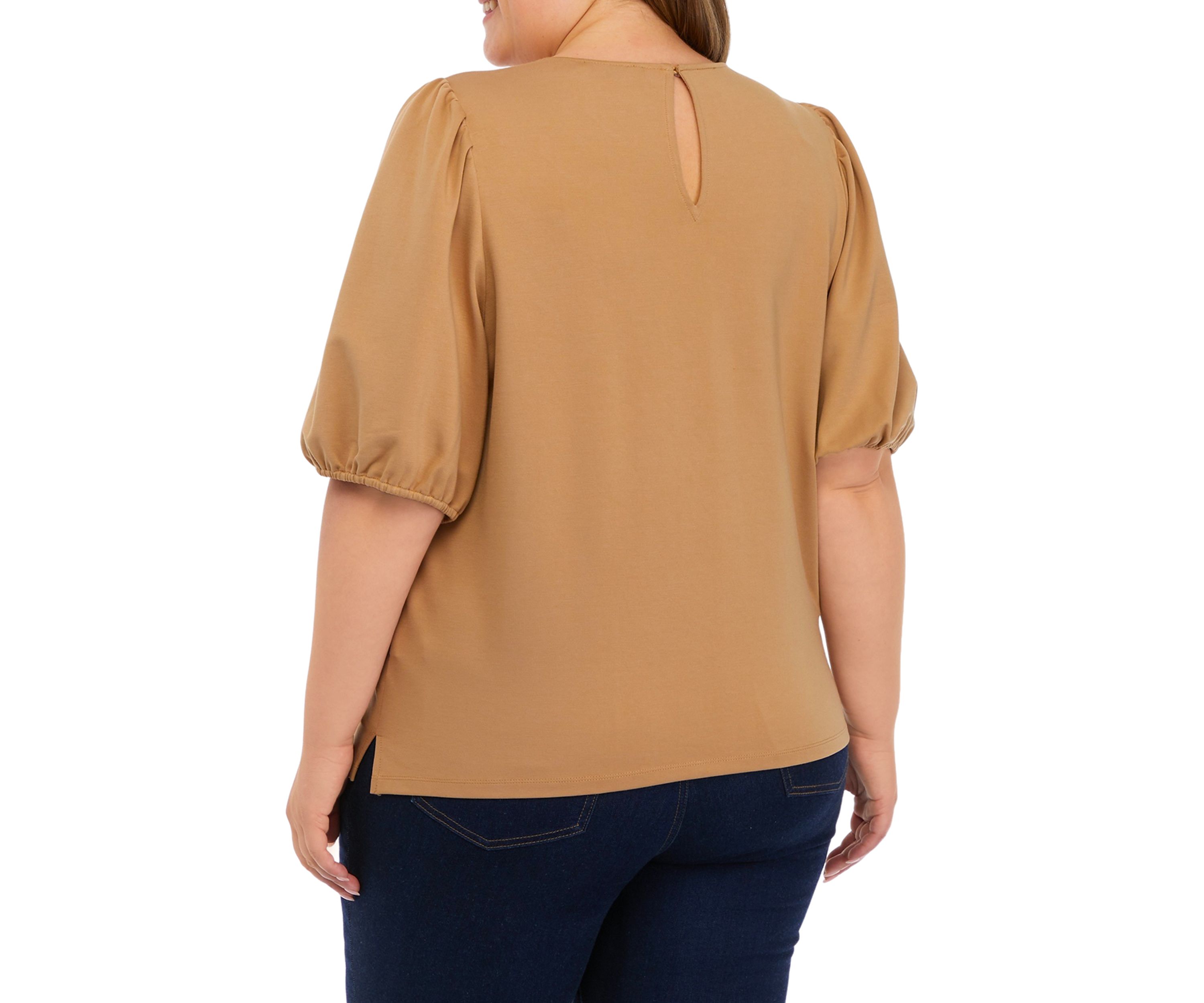 Plus Size Puff Sleeve Top
