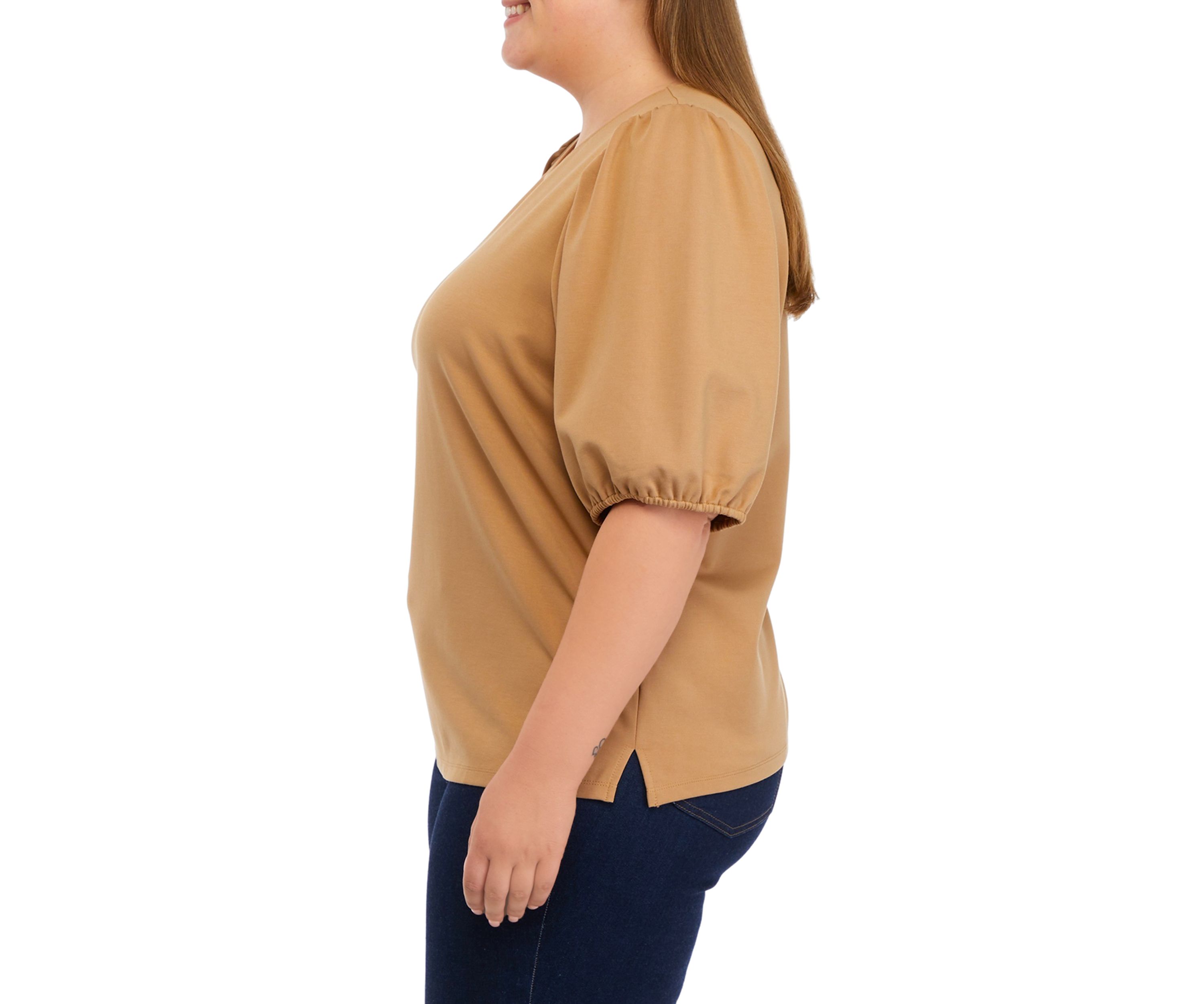 Plus Size Puff Sleeve Top