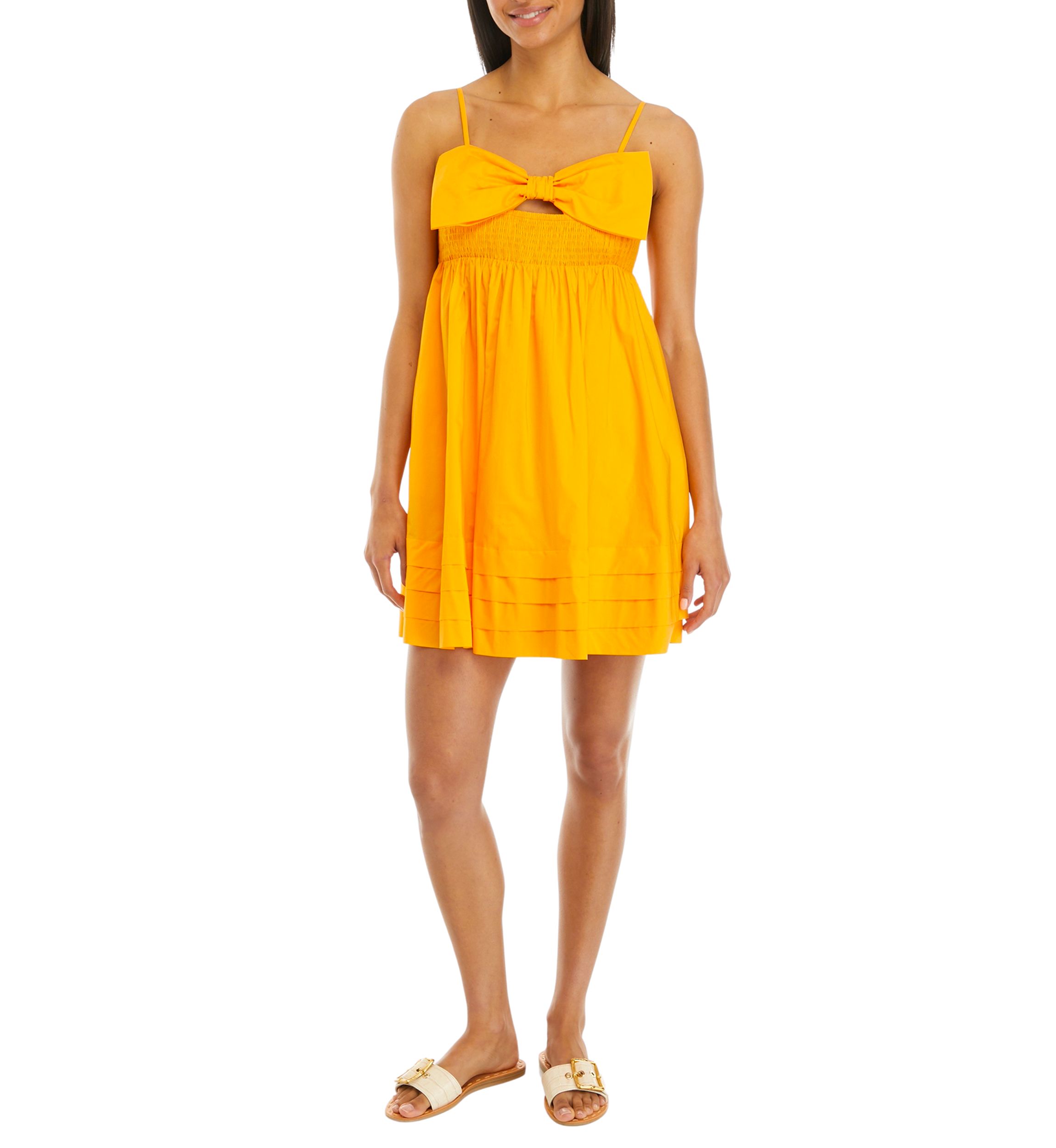 Womens Bow Mini Dress