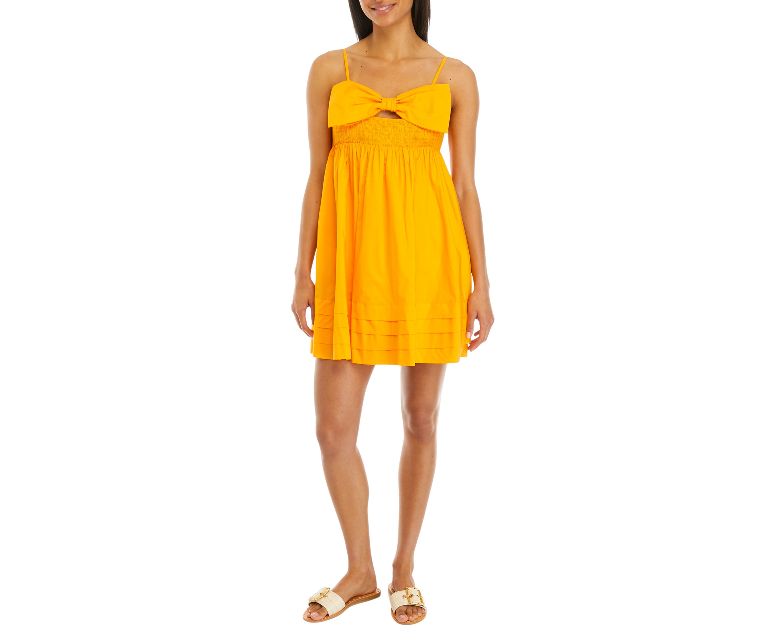 Womens Bow Mini Dress