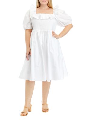 Belk white 2025 dress plus size