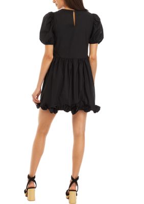 Women's Poplin Corsage Mini Dress