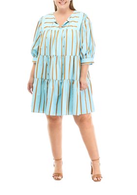 English factory a on sale line striped dress