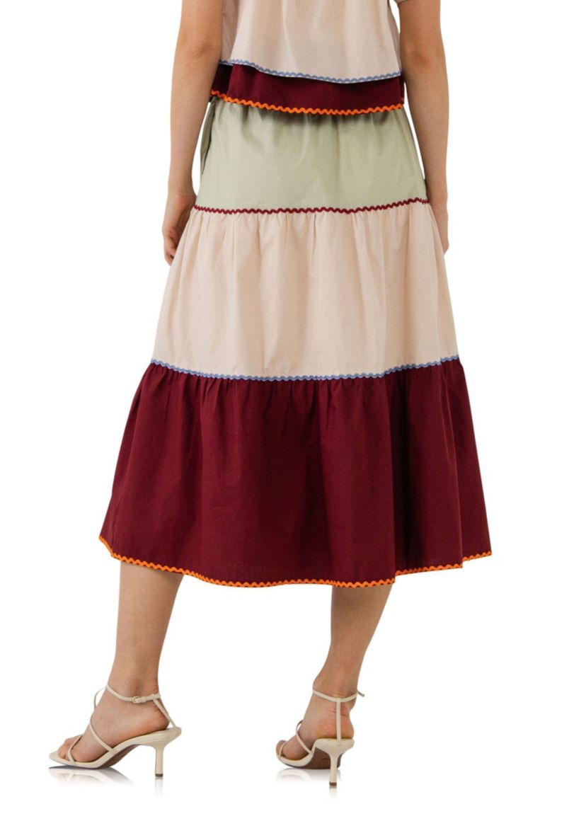 Colorblock Skirt