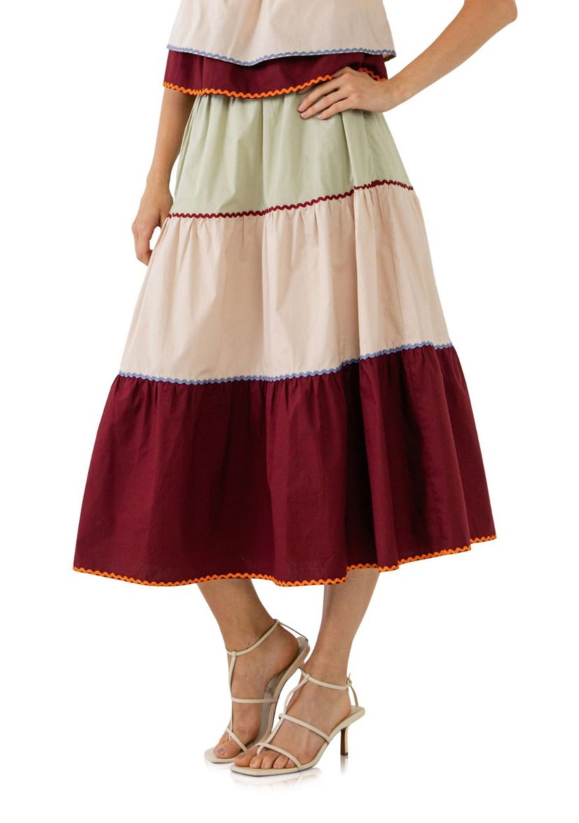 Colorblock Skirt