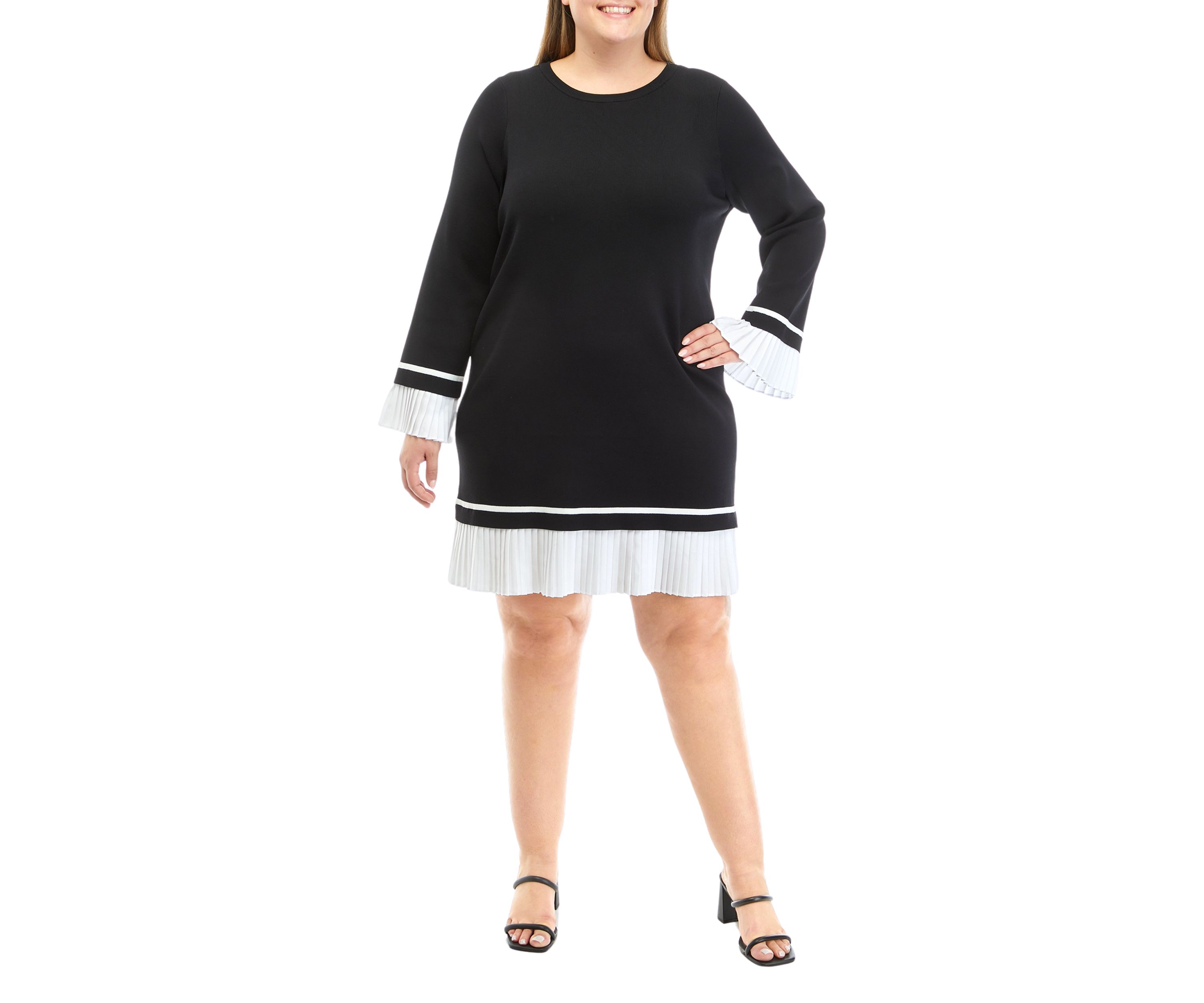 Plus Size Mixed Media Dress