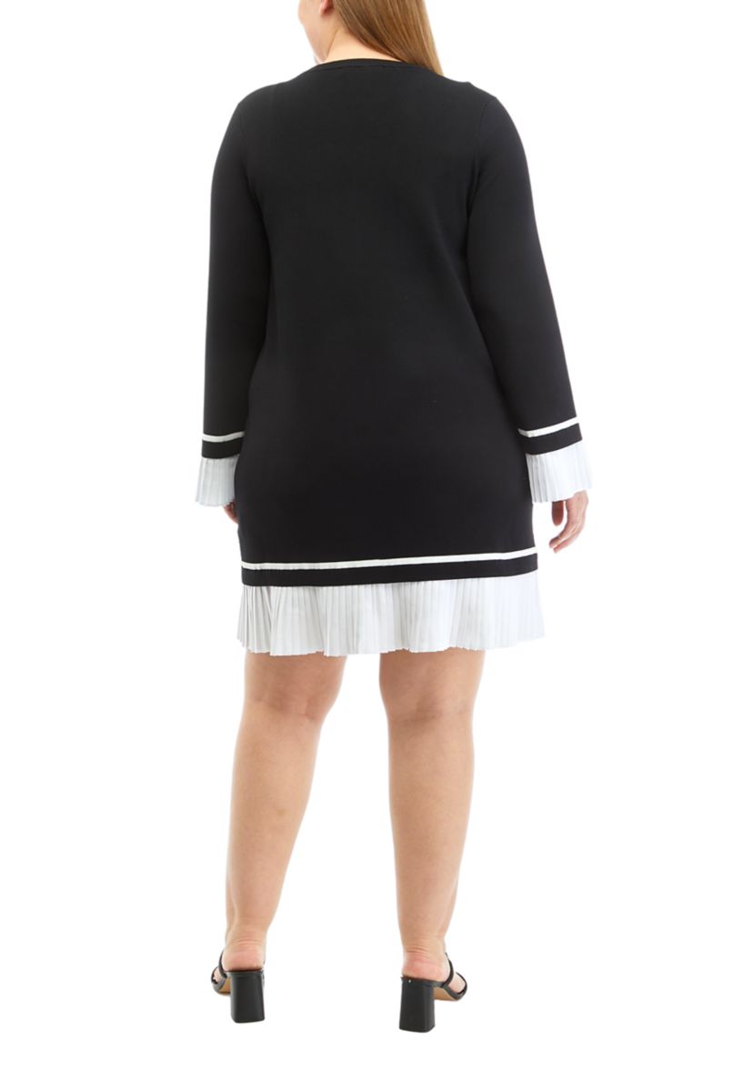 Plus Size Mixed Media Dress