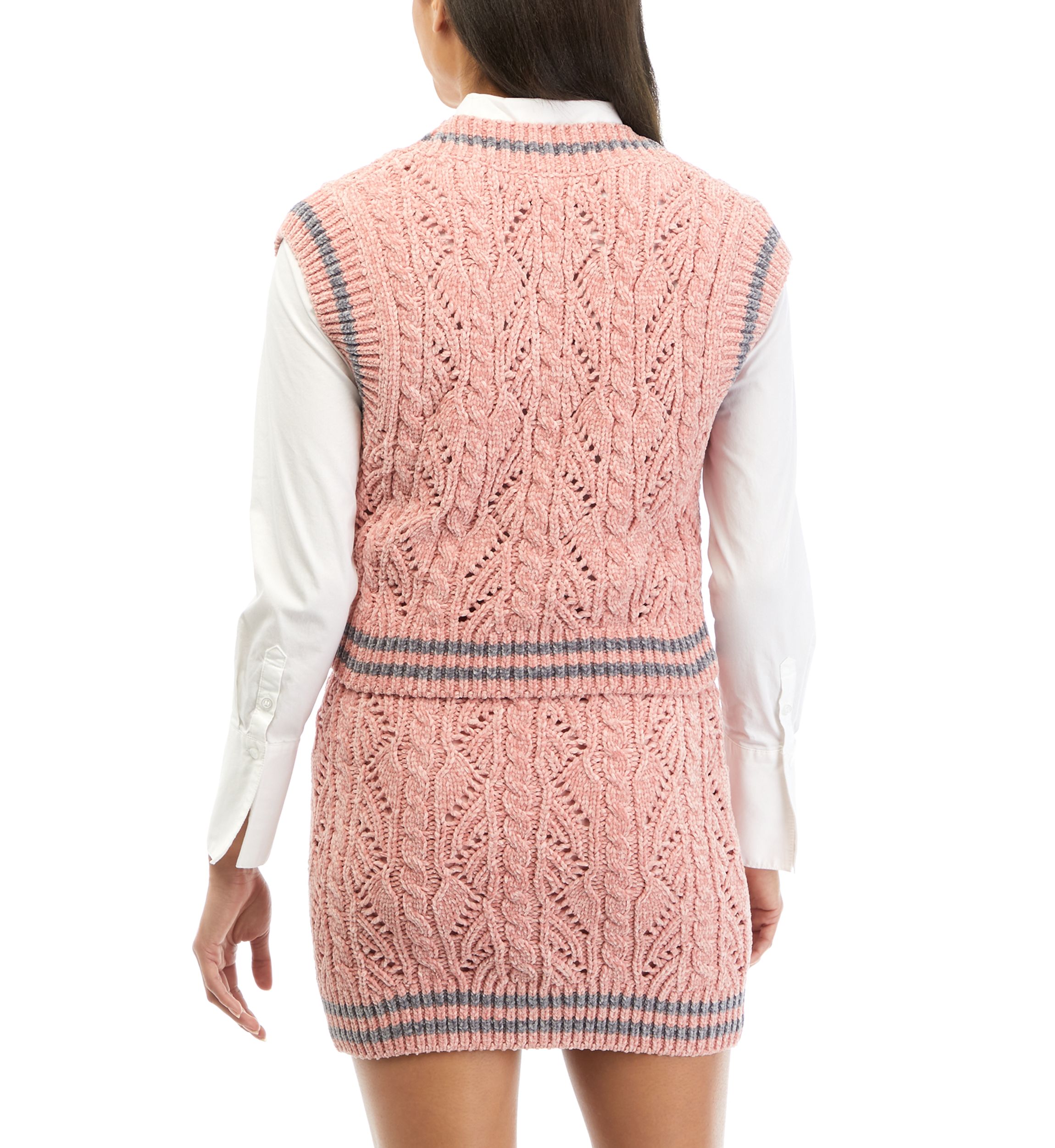 Chenille Constrast Vest 