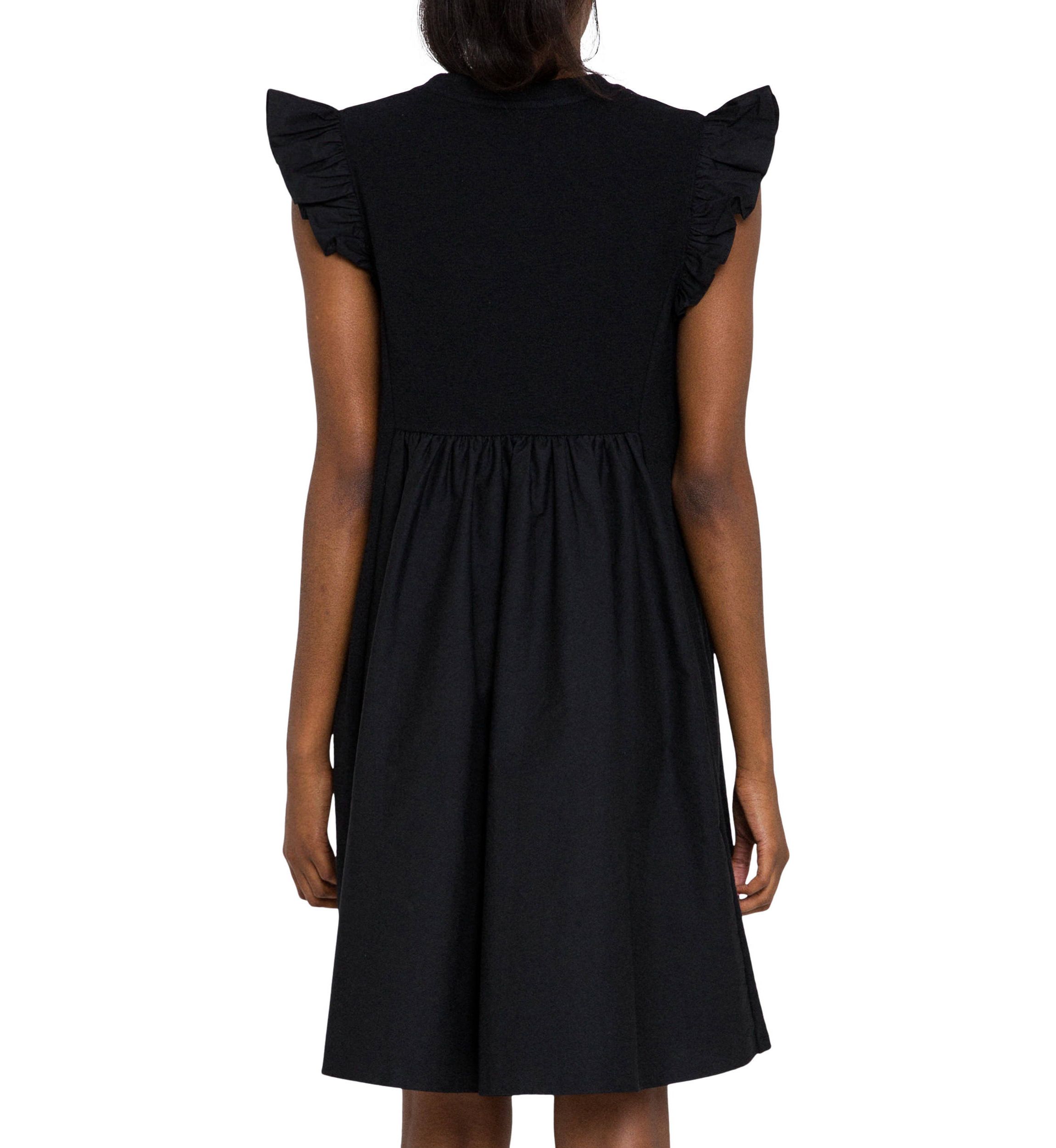 Knit Poplin Mixed Dress