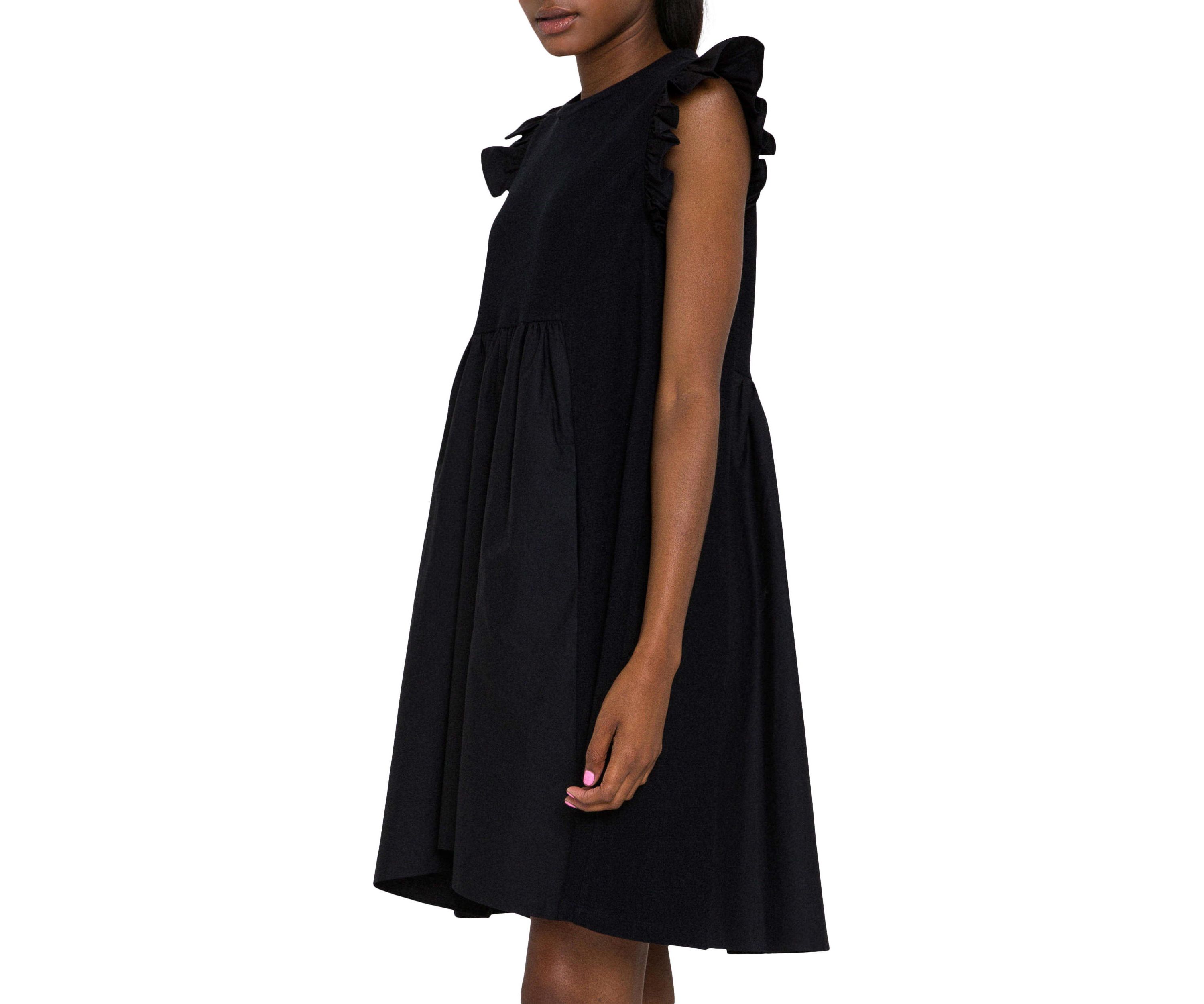 Knit Poplin Mixed Dress