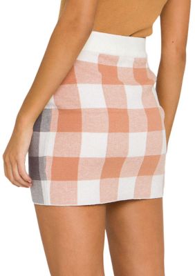 Gingham Mini Skirt