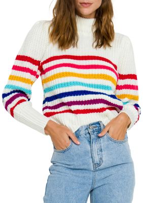 Women's Rainbow Stripe Sweater