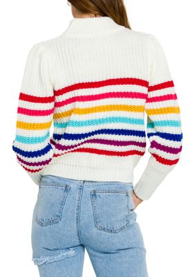Women's Rainbow Stripe Sweater