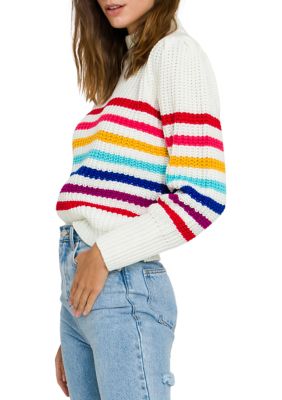 Women's Rainbow Stripe Sweater