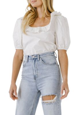 U-neckline Top